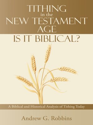 cover image of Tithing in the New Testament Age